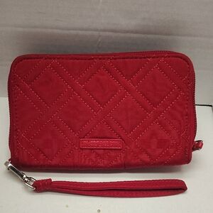 Vera Bradley Red Quilted Wristlet